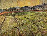 Enclosed Field with Rising Sun by Vincent van Gogh
